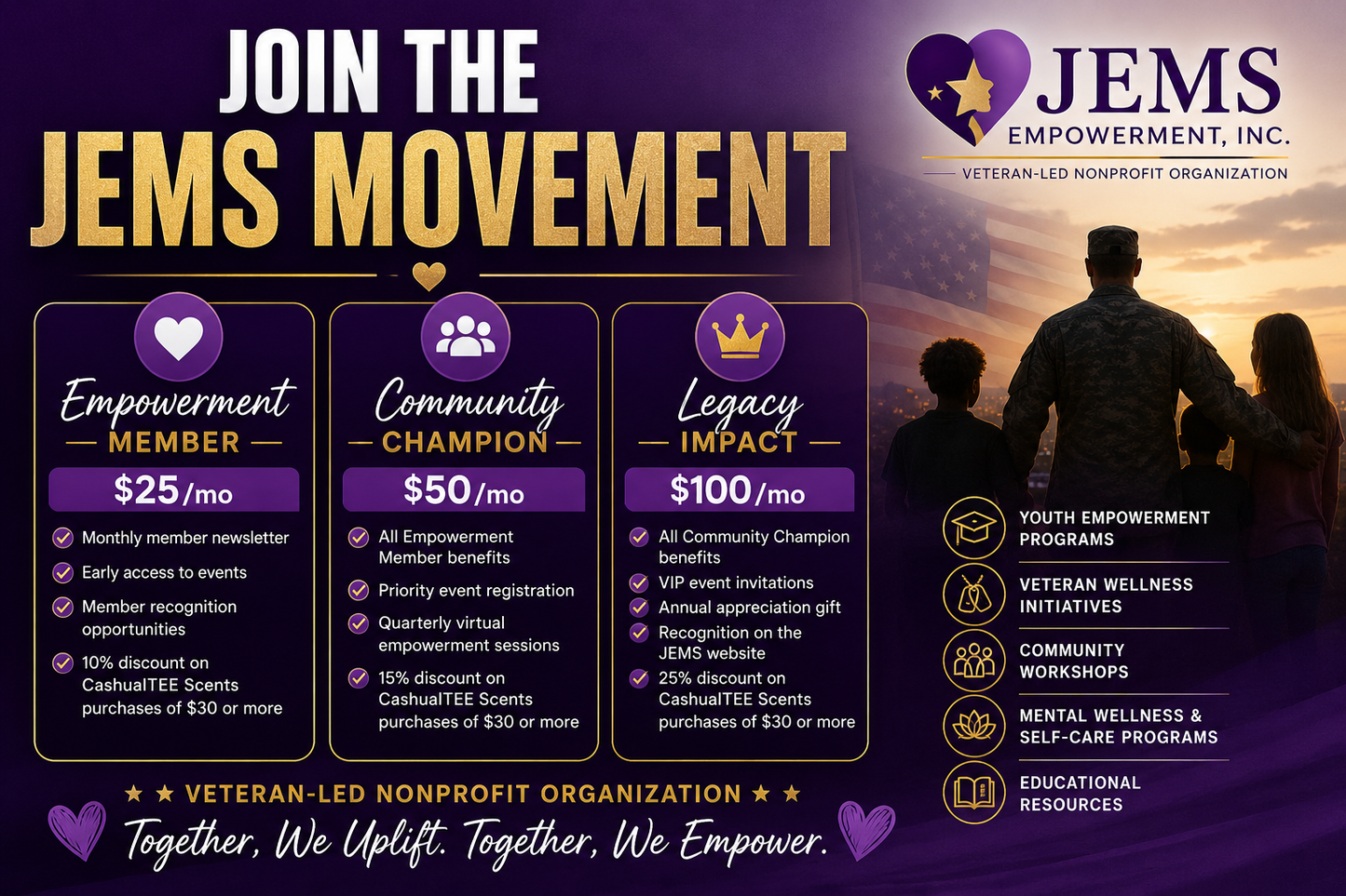 👑 Legacy Impact Member $100/month