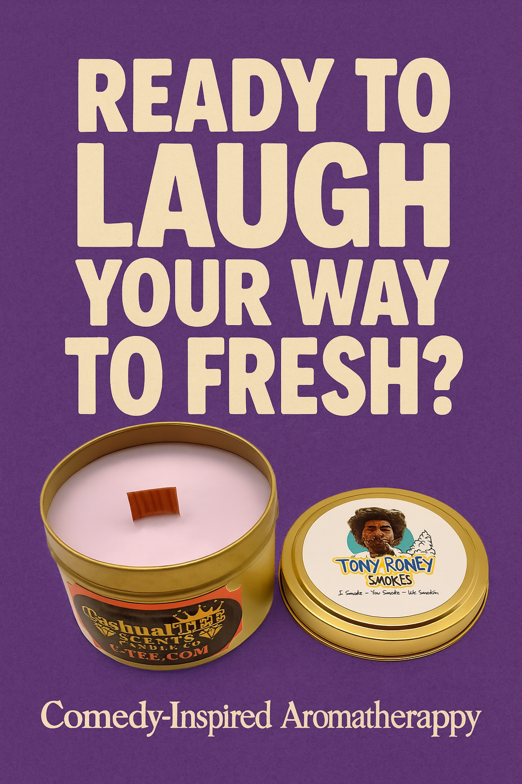 TONY RONEY SMOKES LAVENDER WOOD WICK ODOR ELIMINATOR CANDLE – Lavender_lemon