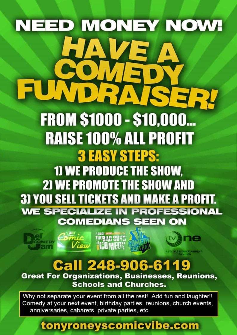 Tony Roney's Comic Vibe FUNDRAISER