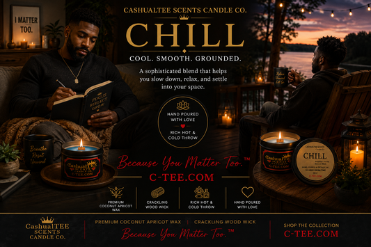 Bougie à mèche en bois CHILL 8 oz
