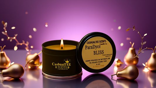 PARADYCE BLISS-Cashual Reflections Luxury Coconut Apricot Crème Candle – 8 oz | Crackling Wood Wick