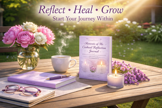 Moments of Me® Cashual Reflections Guided Self-Care Journal | Reflection, Affirmations & Ritual Writing Companion