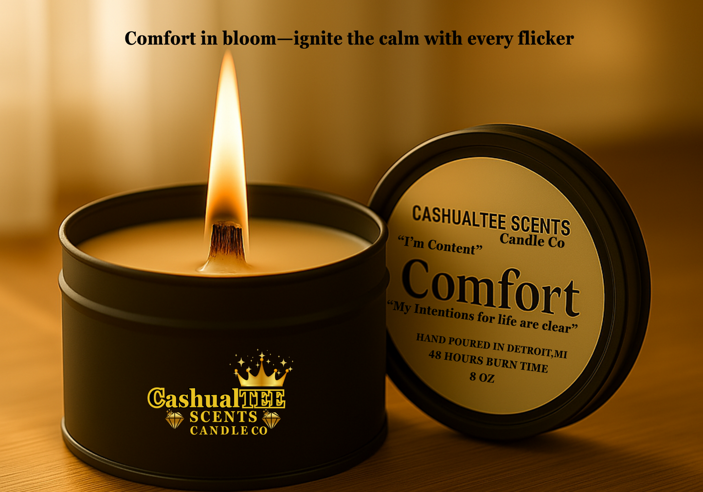 Comfort | Cucumber Melon & Vanilla Coconut Wax Candle