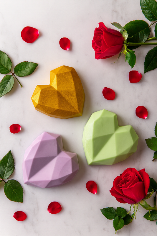 Handmade Heart Wax Melts Variety Pack – 4.5 oz Coconut Tart Wax Paradyce Bliss,Comfort,Tranquilizing Lavender-Relaxing Flameless Self-Care Melts
